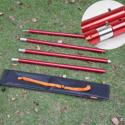 Anodized Surface 19mm Adjustable Tent Poles , 6000 Series Aluminium Alloy Tent Poles