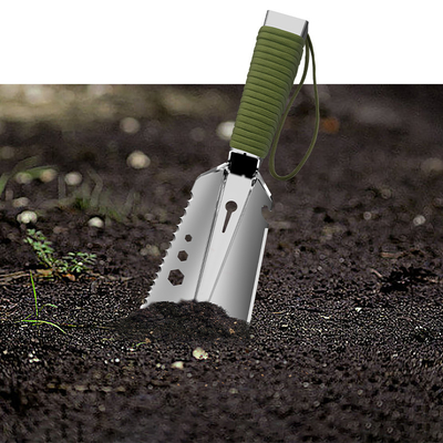 Square Self Defense Garden Digging Shovel Lightweight Manganese Steel