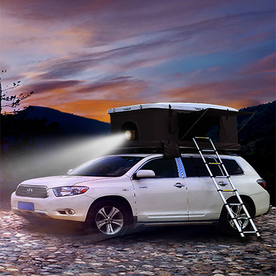 PU Coated 3000mm Outdoor Sport Tent , Hard Shell ABS Trailer Mounted Roof Top Tent