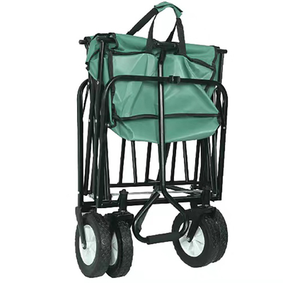 Outdoor Garden Folding Wagon Cart Spray Painting Process Steel Collapsible