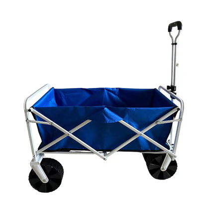 Four Universal Wheel 600D Oxford Cloth Push Wagon Cart Steel Shopping Trolley