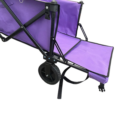 Four Universal Wheel 600D Oxford Cloth Push Wagon Cart Steel Shopping Trolley