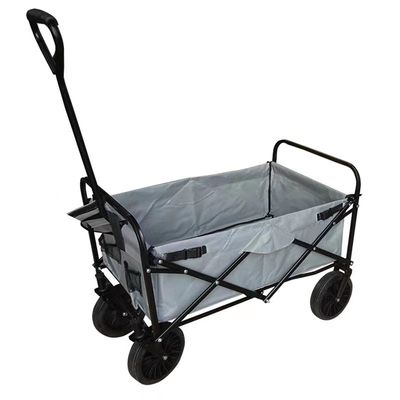 Four Universal Wheel Steel Folding Wagon Cart Covered Spray Painting Process