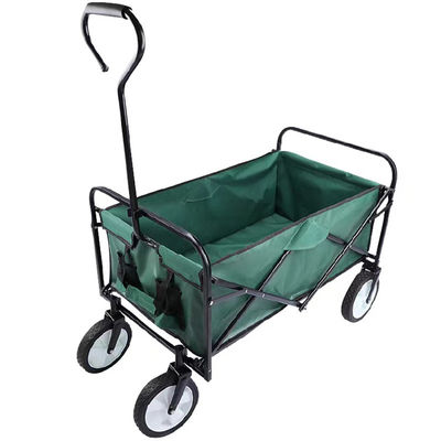 Four Universal Wheel Steel Folding Wagon Cart Covered Spray Painting Process