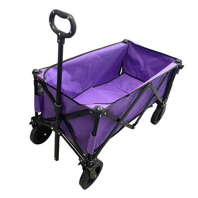 Four Universal Wheel Steel Folding Wagon Cart Covered Spray Painting Process