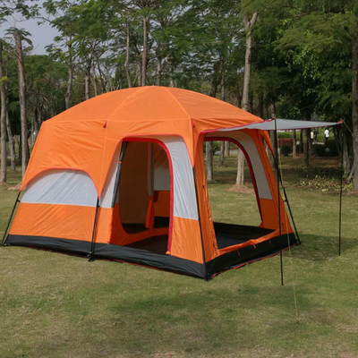 Polyester Oxford 210D Pu Coating Waterproof Big Tent Outdoor Layer Family Living 8 Person Camping Tent