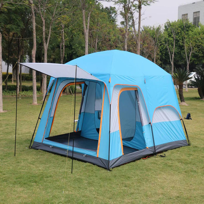 2000mm 10 Person Tent Waterproof Camping Tent 320*220*195cm Four Season Family