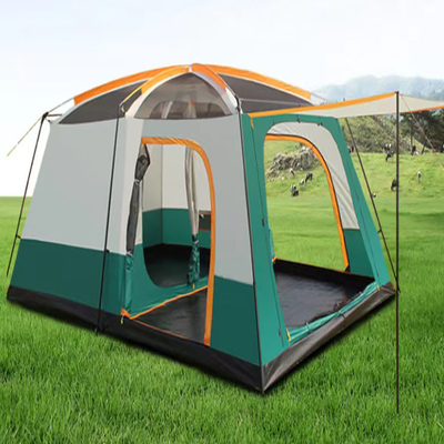 210D Double Layer Camping Family Tent 3000mm Pu Coating Tent Waterproof