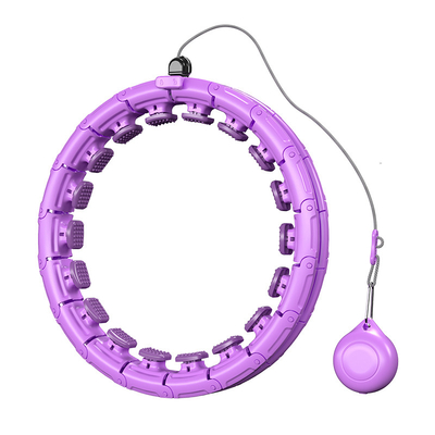 ABS PVC PP Smart Counting Hula Hoop , Adjustable Abdominal Waist Fitness Hoop