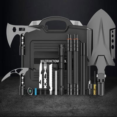 3Cr13 Aluminum Alloy Camping Tool Kit , Muti Function All In One Tool Set