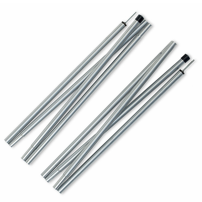 6061/7075 Adjustable Aluminium Tent Poles Anodized Surface Treatment With Rubber