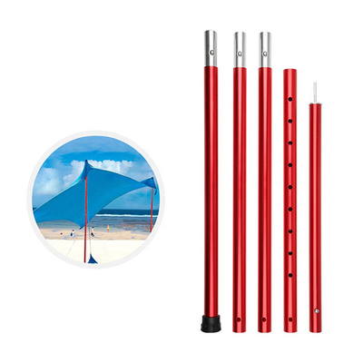 UV Resistant Tent Adjustable Extension Pole Aluminium Alloy Round Connects