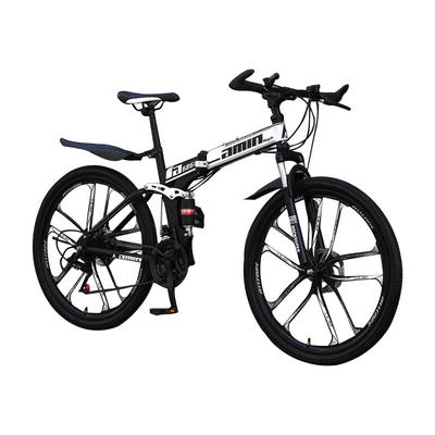 Hard Frame 1.72m Folding 26 Inch Mountain Bike High Carbon Steel Disc Brake
