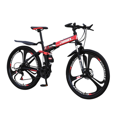 Hard Frame 1.72m Folding 26 Inch Mountain Bike High Carbon Steel Disc Brake