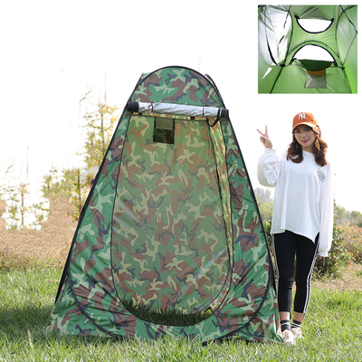 Wind Proof Polyester 190T Pop Up Shower Tent , Outdoor Shower Camping Enclosure