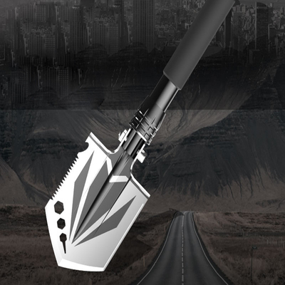 3Cr13 Military Multifunctional Outdoor Shovel 8in Head Hand Tools