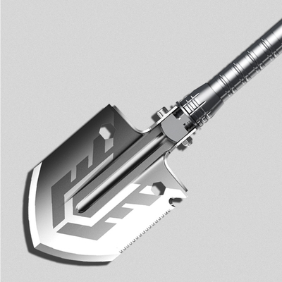 Manganese Steel Multifunctional Outdoor Shovel Square Lightweight Foldable