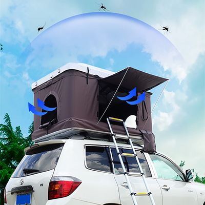Outdoor 4 Season Roof Top Tent Breathable Rip Stop Canvas Stainless Steel Bracket