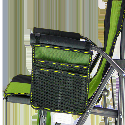 Paint Process Metal 600D Fabric Fishing Fold Up Chairs Stowable With Carry Bag