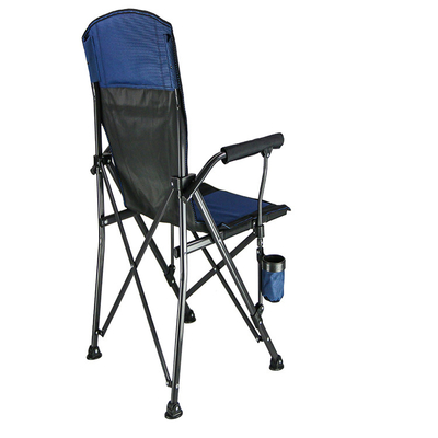 Paint Process Metal 600D Fabric Fishing Fold Up Chairs Stowable With Carry Bag