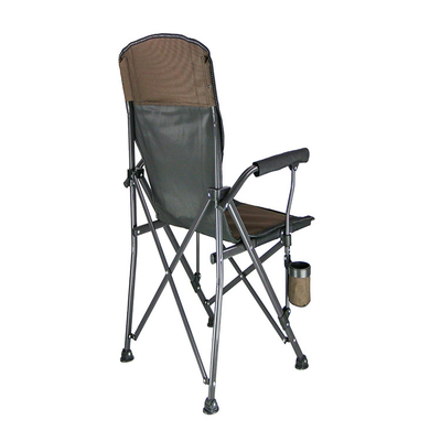 Paint Process Metal 600D Fabric Fishing Fold Up Chairs Stowable With Carry Bag