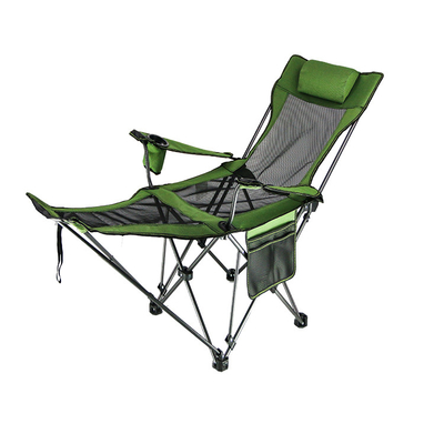 Sitting And Lying Steel Pipe 600D Fabric Portable Stowable Metal Camping Folding Chairs