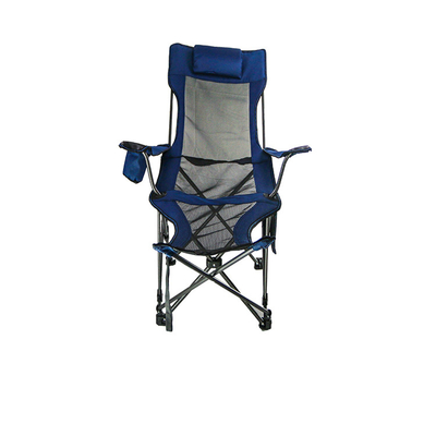 Sitting And Lying Steel Pipe 600D Fabric Portable Stowable Metal Camping Folding Chairs
