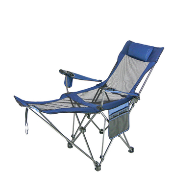 Sitting And Lying Steel Pipe 600D Fabric Portable Stowable Metal Camping Folding Chairs