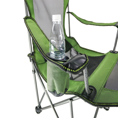 Good Load Bearing Portable And Stowable 600D Fabric Tall Outdoor Folding Chair With Carry Bag