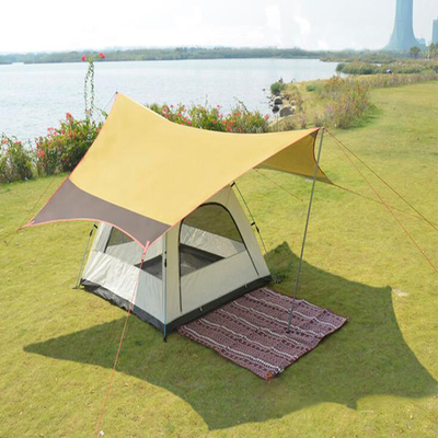 Iron Pipe Auto Beach Outdoor Sport Tent Sun Awning PU Coated Anti Uv