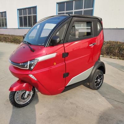 Intelligent Charger Electric Tricycles Closed Body Passenger For Adults