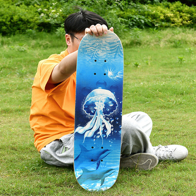 Custom Aluminum Alloy Paint Bracket Deck Skateboard Maple Wooden Skateboard